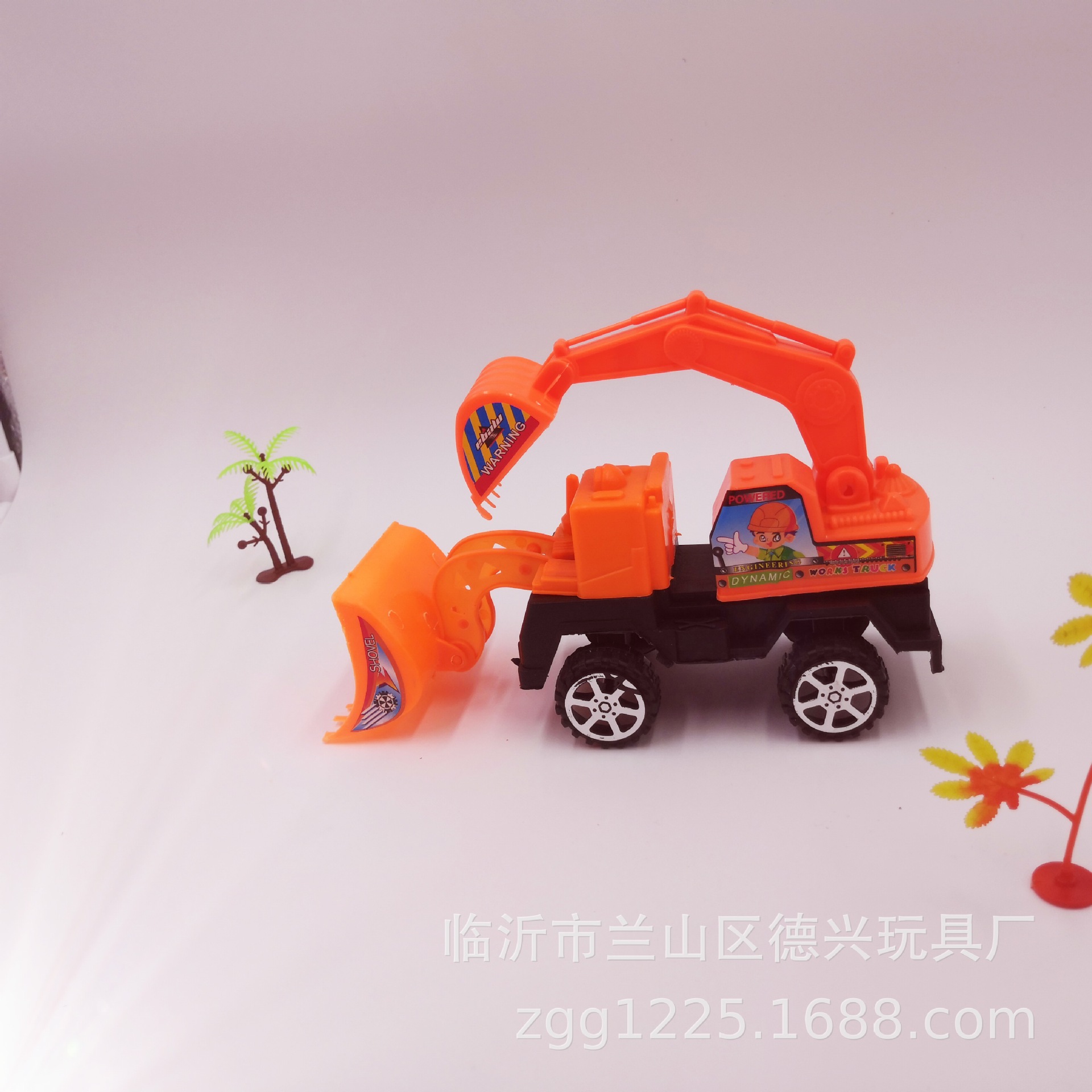 Excavadora + bulldozer promoción de los niños puesto de venta caliente 2 yuanes Juguetes