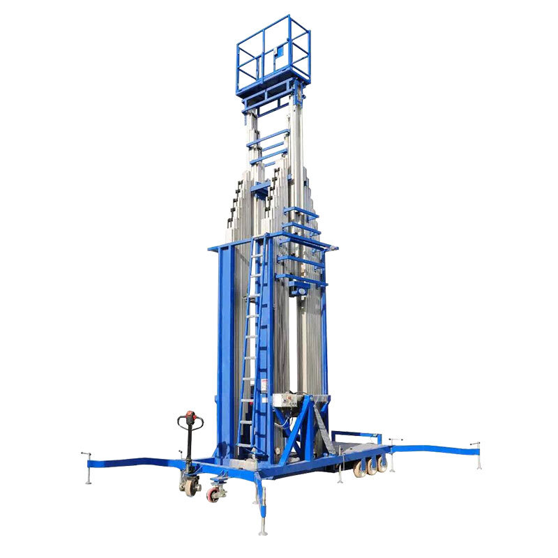 君道六柱式升降机工厂直销升降高度18米可双人作业液压电动升降台