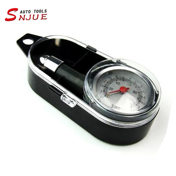 Мини маленький манометр в шинах манометр Высокоточный ремешок для измерения давления в шинах пластиковая коробка автомобиль аварийный