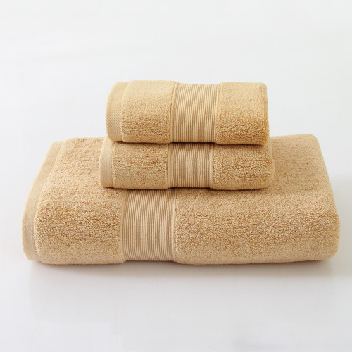 Cotton Thickened 650G Plain Color Slipper Bath Towel Square Towel Set of 3 for Hotels, Guesthouses, Import/Export, Beauty Salons