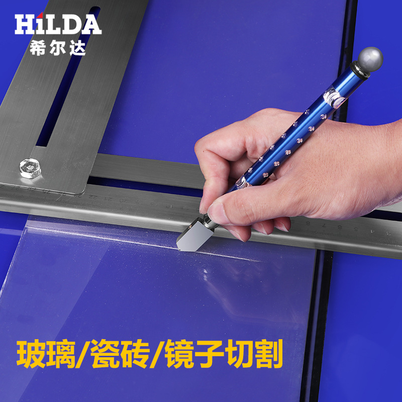 Venta directa de fábrica de cortador de vidrio Hilda en stock, divisor de vidrio al por mayor, cuchillo de corte de diamante de 3mm~15mm