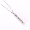 Persistent defense juvenile group sweater chain collective personal style vertical necklace fashion titanium steel necklace