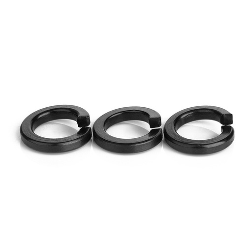 8.8 high strength black spring washer carbon steel elastic washer open spring washer manufacturer M3/M5/M10