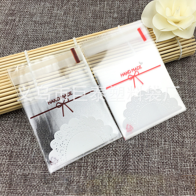 透明饼干自粘袋 烘培曲奇手工皂包装袋透明食品袋批发混批
