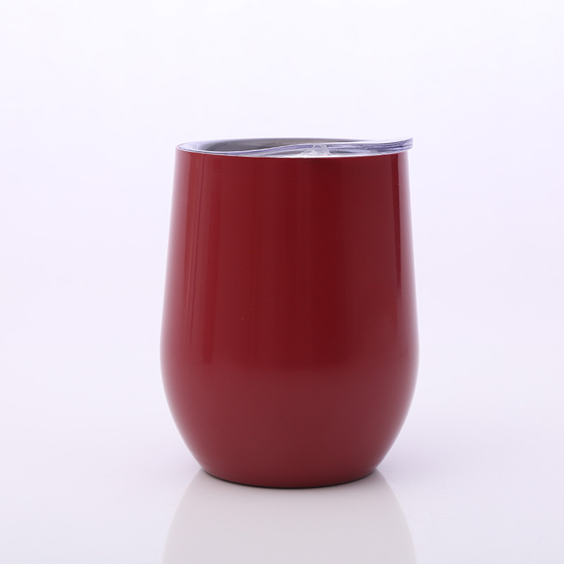 Entrega de una sola pieza 304 taza de cáscara de huevo de acero inoxidable taza de cóctel de acero inoxidable taza de pintura en aerosol taza de regalo al por mayor