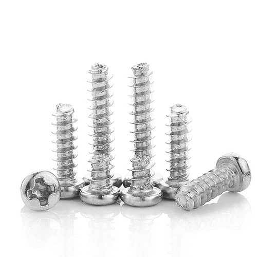 Wholesale PB galvanized cross head flat tail self-tapping screws, round head flat tail screw, M3|M4|M5 self-tapping screws