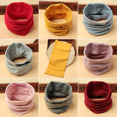 Winter and Spring New Cotton Children's Neck Gaiter Solid Color Baby and Toddler Scarf Unisex Boys and Girls Versatile Scarf