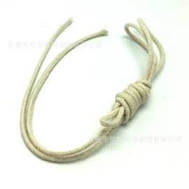 厂家直销 1.0mm/1.2mm/1.5mm/1.8mm/纯棉32支编织包芯圆棉绳 本白