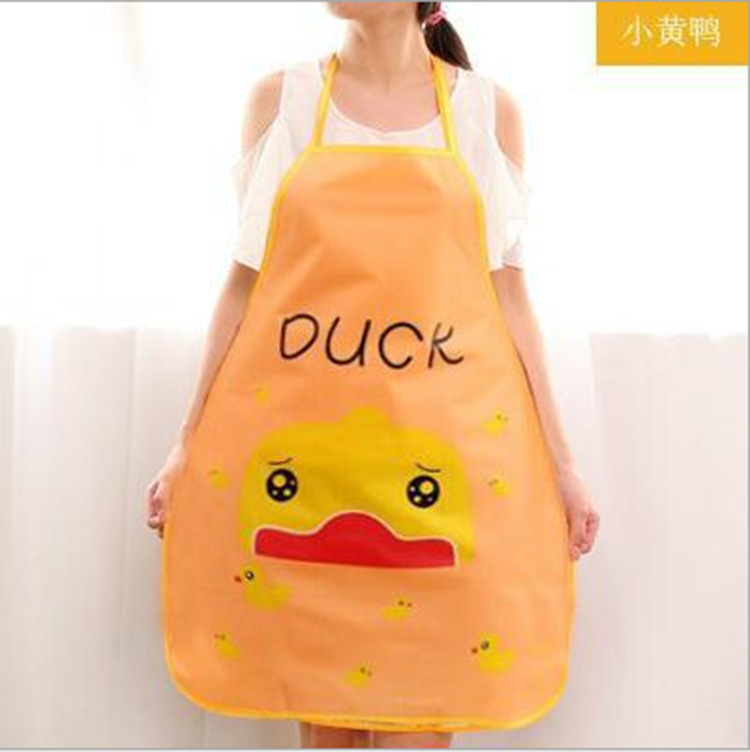 Delantal de princesa lindo de dibujos animados cocina a prueba de aceite impermeable sin mangas medio delantal una variedad de opcionales
