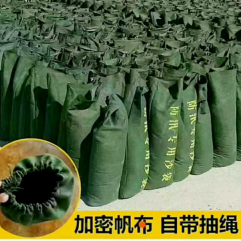 Тканая сумка для борьбы с наводнениями Запасной армейский зеленый мешок с песком Холщовый мешок с песком для защиты от наводнений Шнурок Мешок с песком для защиты от наводнений Сумка из змеиной кожи Мешок с песком