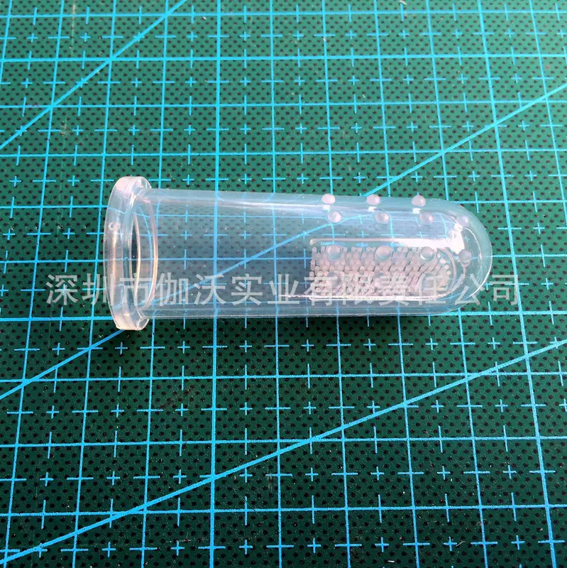 Transparent silicone toothbrush, oral care