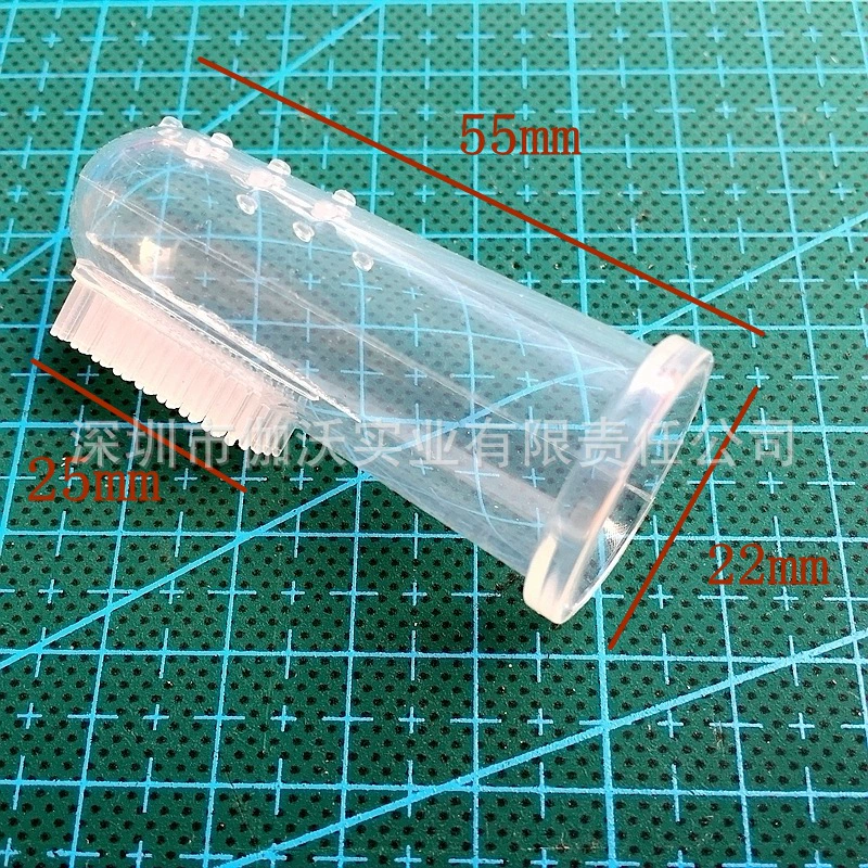 Transparent silicone toothbrush, oral care