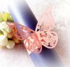 Direct selling butterfly napkin ring laser hollow napkin buckle wedding hotel paper towels and western food scarf buckle spot wholesale