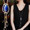 Sweater, advanced long necklace, demi-season fashionable universal accessory with tassels, pendant, Korean style, wholesale, high-quality style