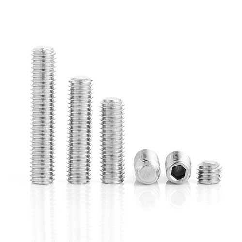 304 stainless steel flat end machine meter screws, hexagonal set screws, top screws, headless meter screws, M2M3M4M5