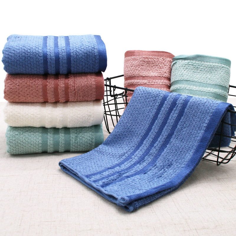 Bamboo Fiber Towel Adult Bamboo Cotton Towel Plain Soft Non-Pure Cotton Thickeneded Spiral Hair Towel Gift Logo
