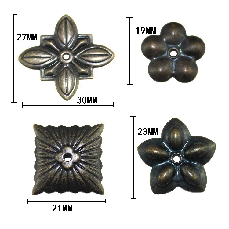 Подарочная коробка фурнитура декоративная деталь цветок квадратный кусок деревянная коробка подарочная коробка цветок сливы Утюг патч четыре стороны пузырь кусок ногтя