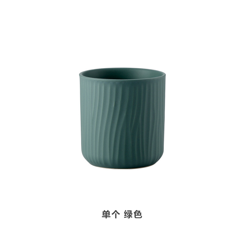 Hogar taza de enjuague bucal de cerámica taza de agua familia Hotel B & B taza de lavado taza de cepillo de dientes traje