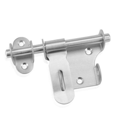 Punch-free stainless steel door latch old-fashioned door buckle bolt door warehouse door lock hasp surface-mounted door hasp