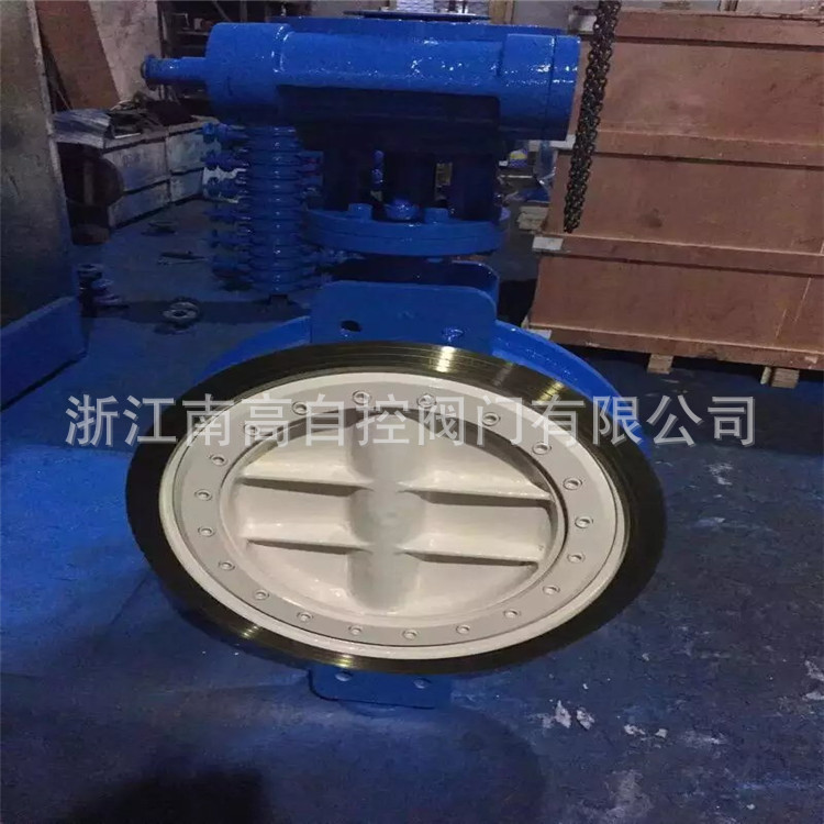 硬密封涡轮蝶阀 D373H-25C DN450 铸钢对夹蝶阀