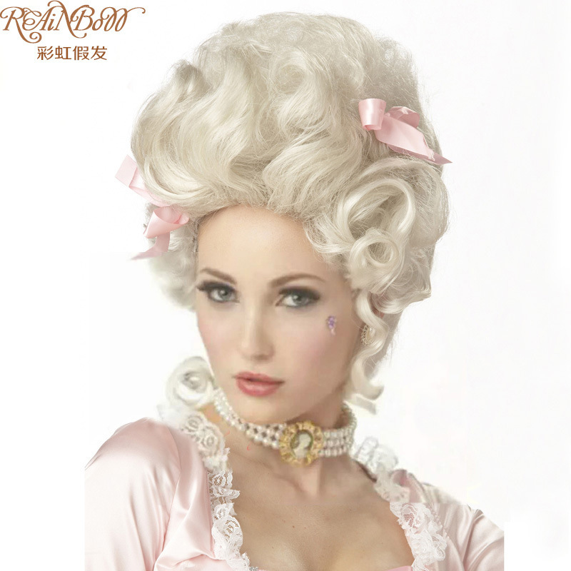 European and American Wig Queen, French-Style Masquerade Cosplay Wig, Direct Supply from Wig Manufacturer