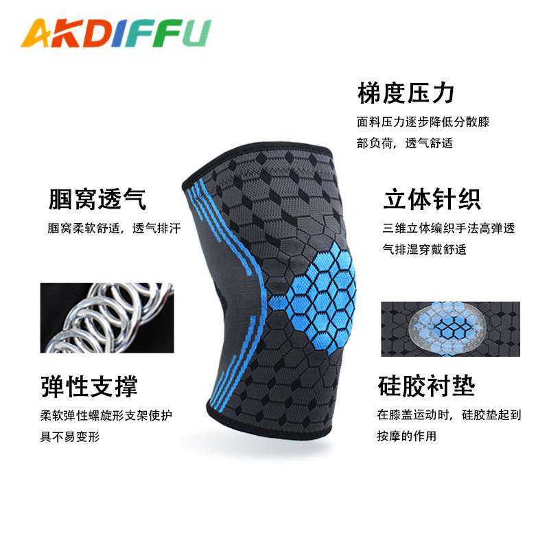 Artículos deportivos al aire libre novio universal verano delgada rodillera primavera apoyo presurizado protección de la rodilla