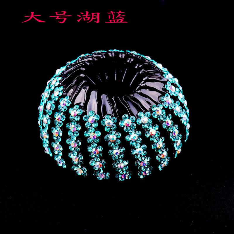 Nuevo Nido de Pájaro updo artefacto bola perezosa cabeza pelo anillo Cola de Caballo pelo clip danza rhinestone tocado accesorios para el cabello horquilla para las mujeres