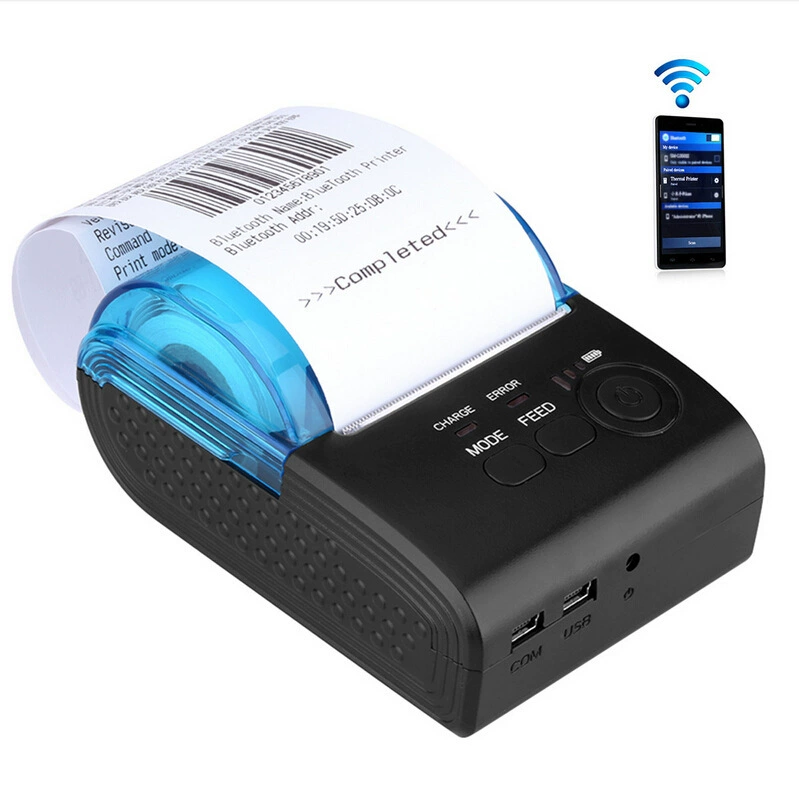 POS-5805DD thermist-sensitive printer Bluetooth printer portable wireless takeaway cashier printer