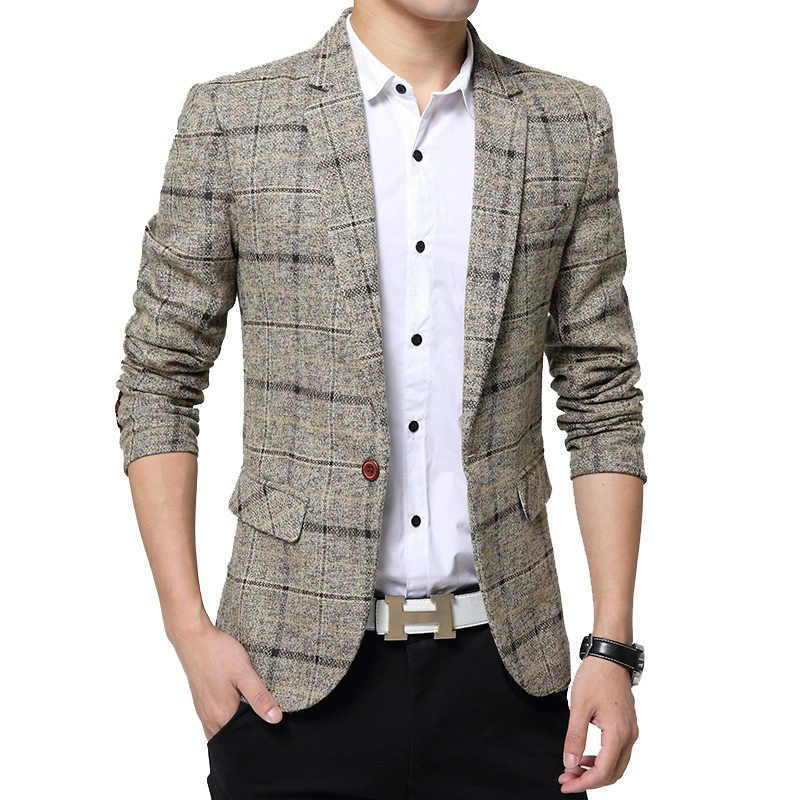 Demi-season classic suit jacket for leisure, Korean style