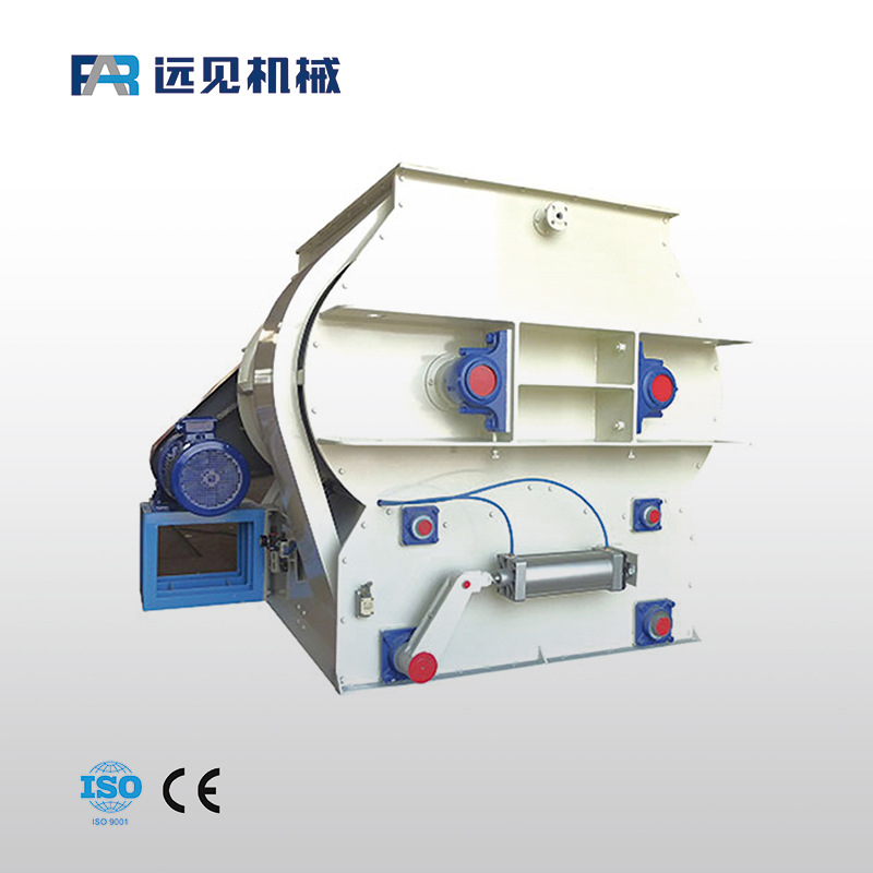 供应远见饲料搅拌设备 双轴饲料混合机  卧式双轴混合机