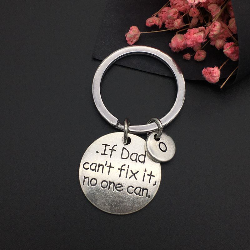 European and American Export Jewelry Love You Daddy Letter Combination Pendant Keychain Gift for Dad