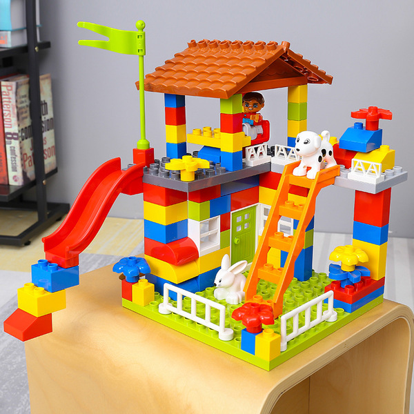 Children's building block toys Baby puzzle assembly large particles…