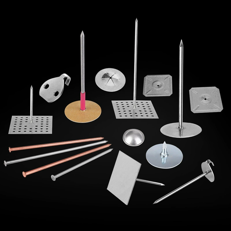 Кондиционер вентиляционная труба самоклеящаяся изоляция гвоздь висит кусок навесной стены корабль электростанции оборудование Якорный гвоздь алюминиевый изоляционный гвоздь