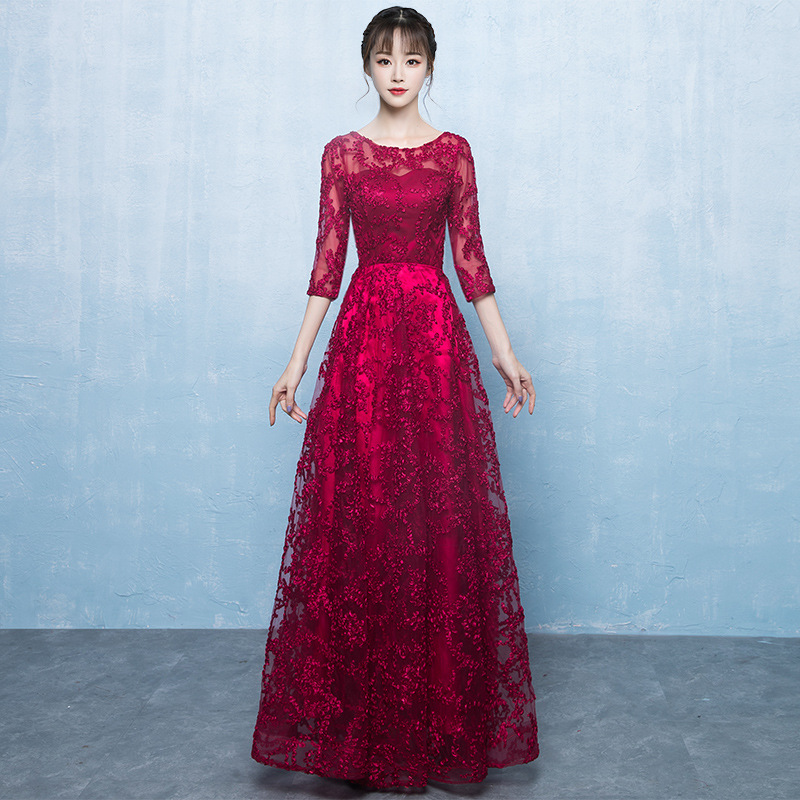Vestido de noche color champán para mujer, modelo 2026, elegante vestido de un solo hombro para anfitriona de reunión anual, corte ajustado y largo. image 12