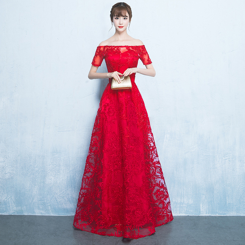 Vestido de noche color champán para mujer, modelo 2026, elegante vestido de un solo hombro para anfitriona de reunión anual, corte ajustado y largo. image 10