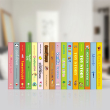 现代儿童装饰书仿真书假书书盒拍摄道具书房样板房书架装饰