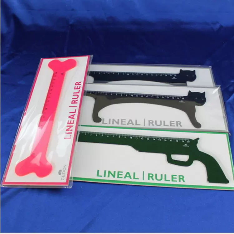 深圳雅迪有机玻璃制品 厚度标准黑色 亚克力尺子【工业用尺】礼品