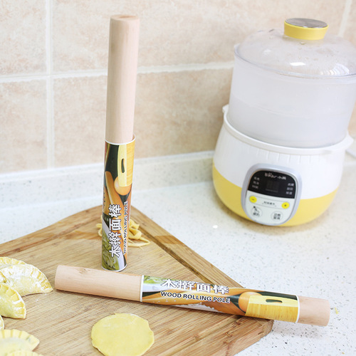 Kitchen solid wood rolling pin non-stick wood dough roller baking tool dumpling wrapper rolling pin dough roller