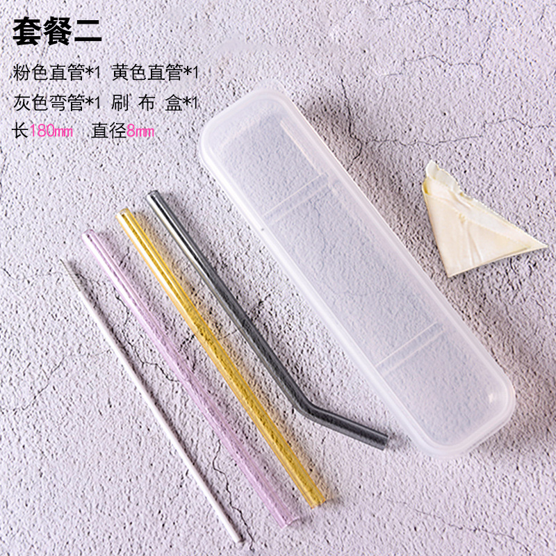 Envases perforados de vidrio puntiagudo color de paja resistente a altas temperaturas leche perla tienda de té jugo bebida paja