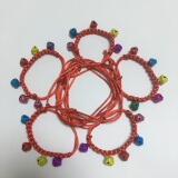 Плетеный колокольчик ручной работы, чокер, браслет из красной нити, ожерелье, шарф-платок, Спот (в наличии), оптовые продажи, домашний питомец, кот