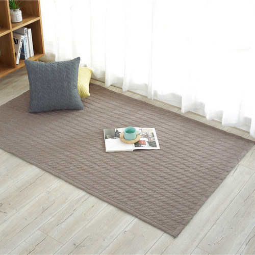 Pastoral quilted yarn-dyed cotton floor mat, fabric seat cushion, non-slip floor mat, bay window mat, nap mat, children's play mat