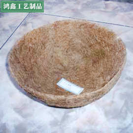12英寸圆形椰丝花篮 椰棕垫 可降解植物花盆