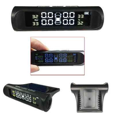 Tire pressure monitoring system Monitor, Car External Wireless Solar-Powered