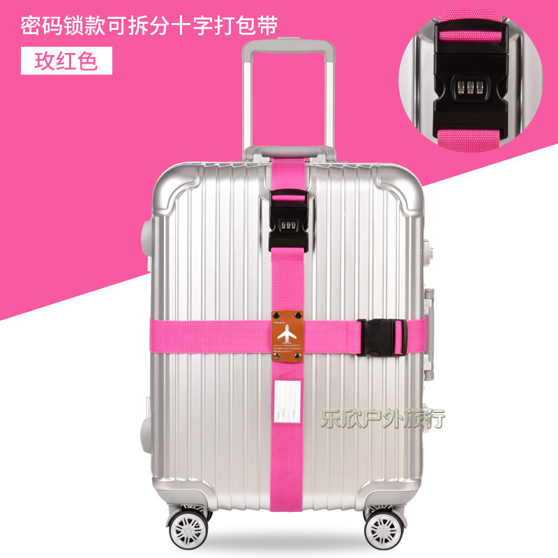 Itravel contraseña Cruz maleta Correa caja de la carretilla correa de embalaje correa de equipaje suministros de viaje