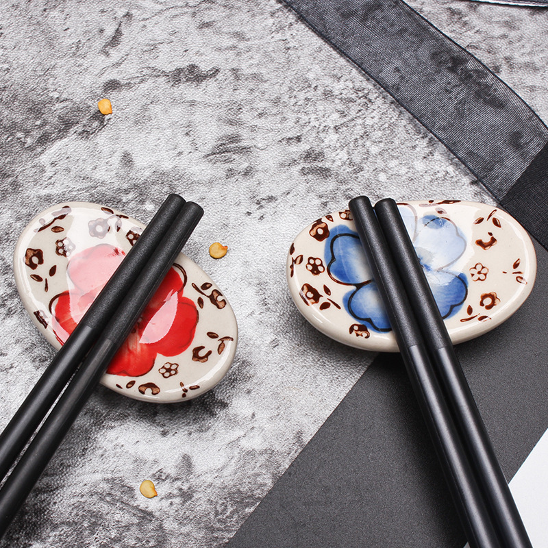 Japón estilo lingote palillos de cerámica soporte vajilla de cerámica