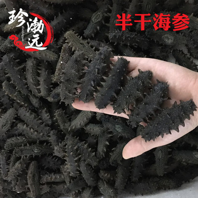 wholesale Dalian Semi dried sea cucumber Salted sea cucumber Pull cylinder salt sea cucumber Sea cucumber 26 Above 3 pounds sea cucumber