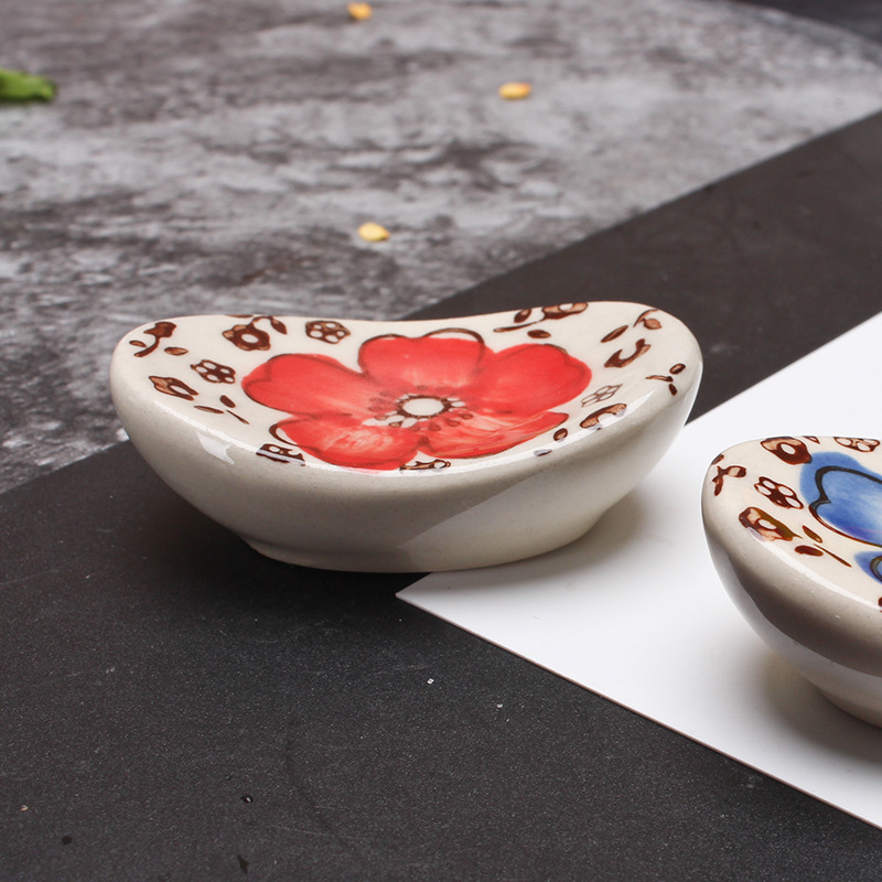 Japón estilo lingote palillos de cerámica soporte vajilla de cerámica