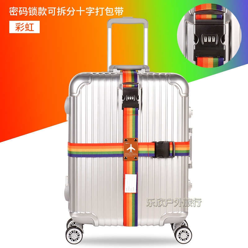 Itravel contraseña Cruz maleta Correa caja de la carretilla correa de embalaje correa de equipaje suministros de viaje