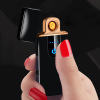 Metal induction USB charging windproof cigarette lighter lighter B802 ultra -thin advertising wholesale special direct sales