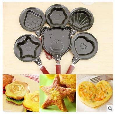 Mini heart-shaped omelette pan non-stick pan small frying pan omelette pan mold creative Korean breakfast pan